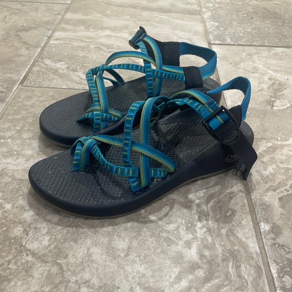 Women's Chaco ZX2 Yampa River Vibram Strappy Sandals Blue J102808 Size 8‎